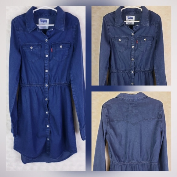 levi's dark blue shirt